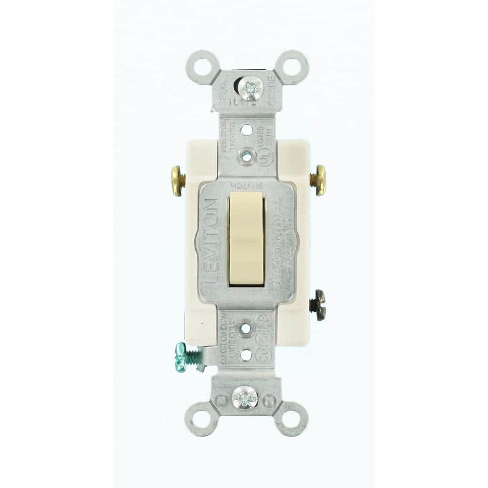 Leviton Ivory 3-Way COMMERCIAL Grade Toggle Wall Light Switch 15A Bulk CS315-2I 