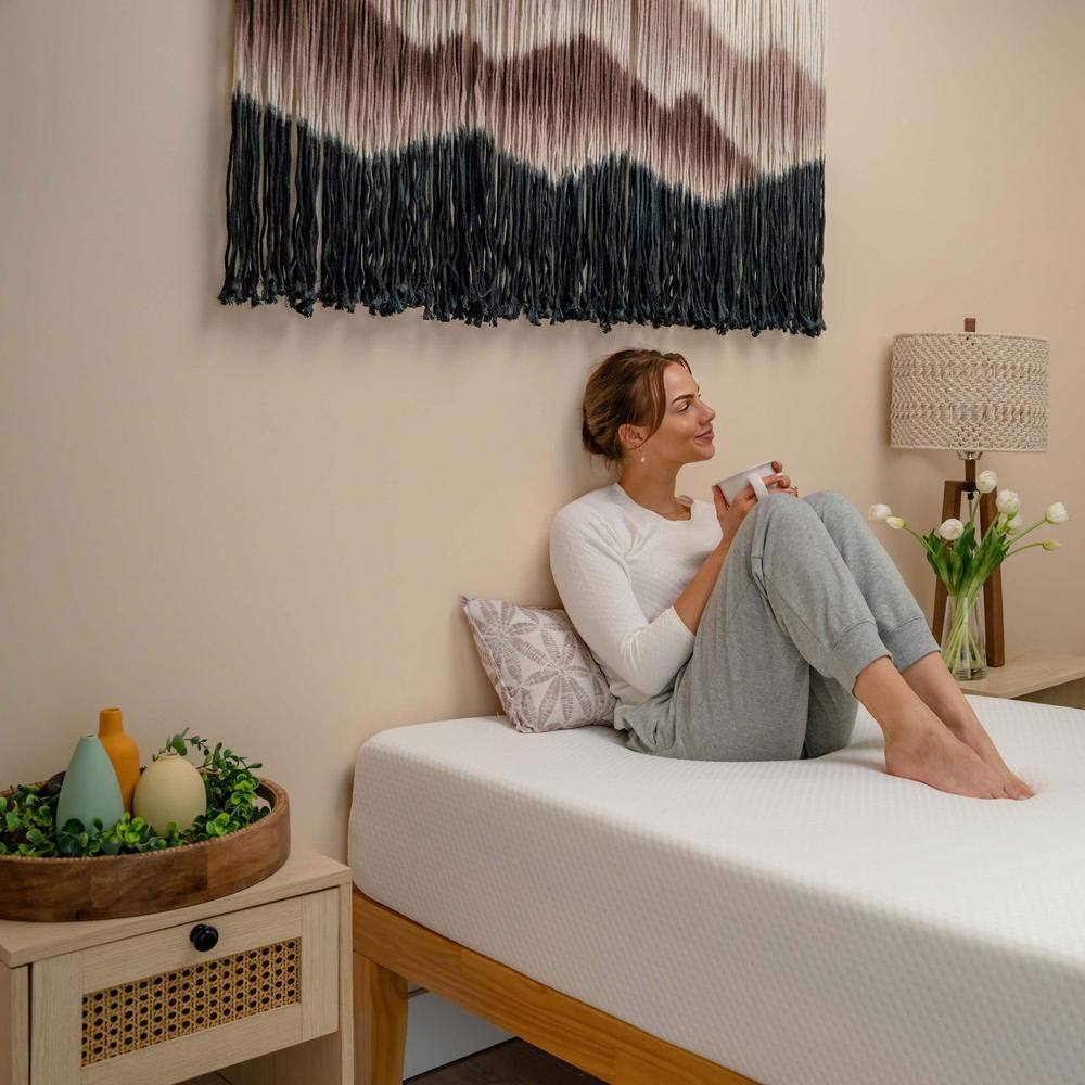 Twin 8-Inch Green Tea Gel Memory Foam Mattress