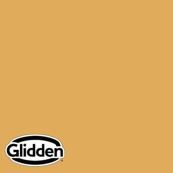 Glidden Premium 1 gal. Brown Mustard PPG1208-5 Satin Exterior Latex Paint