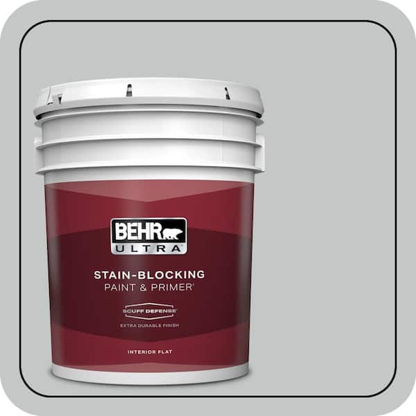 BEHR ULTRA 5 gal. #N450-2 Zero Gravity Extra Durable Flat Interior Paint & Primer