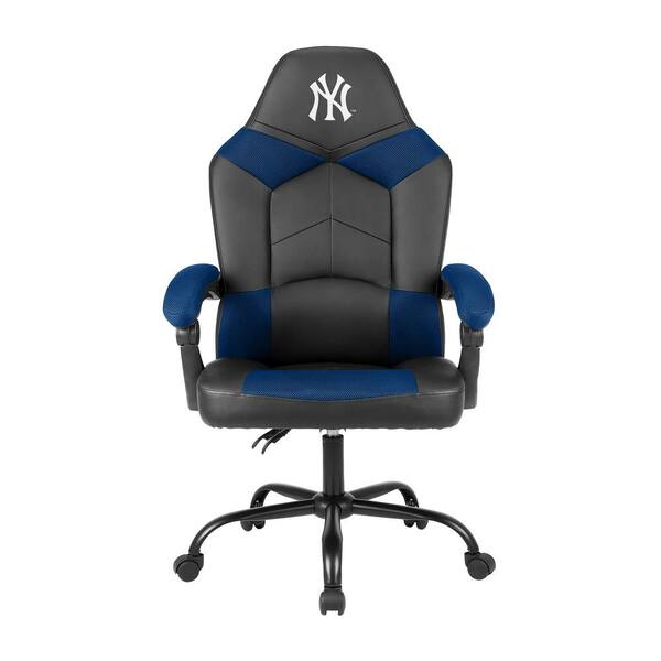IMPERIAL New York Yankees Black Polyurethane Oversized Office Chair with Reclining Back