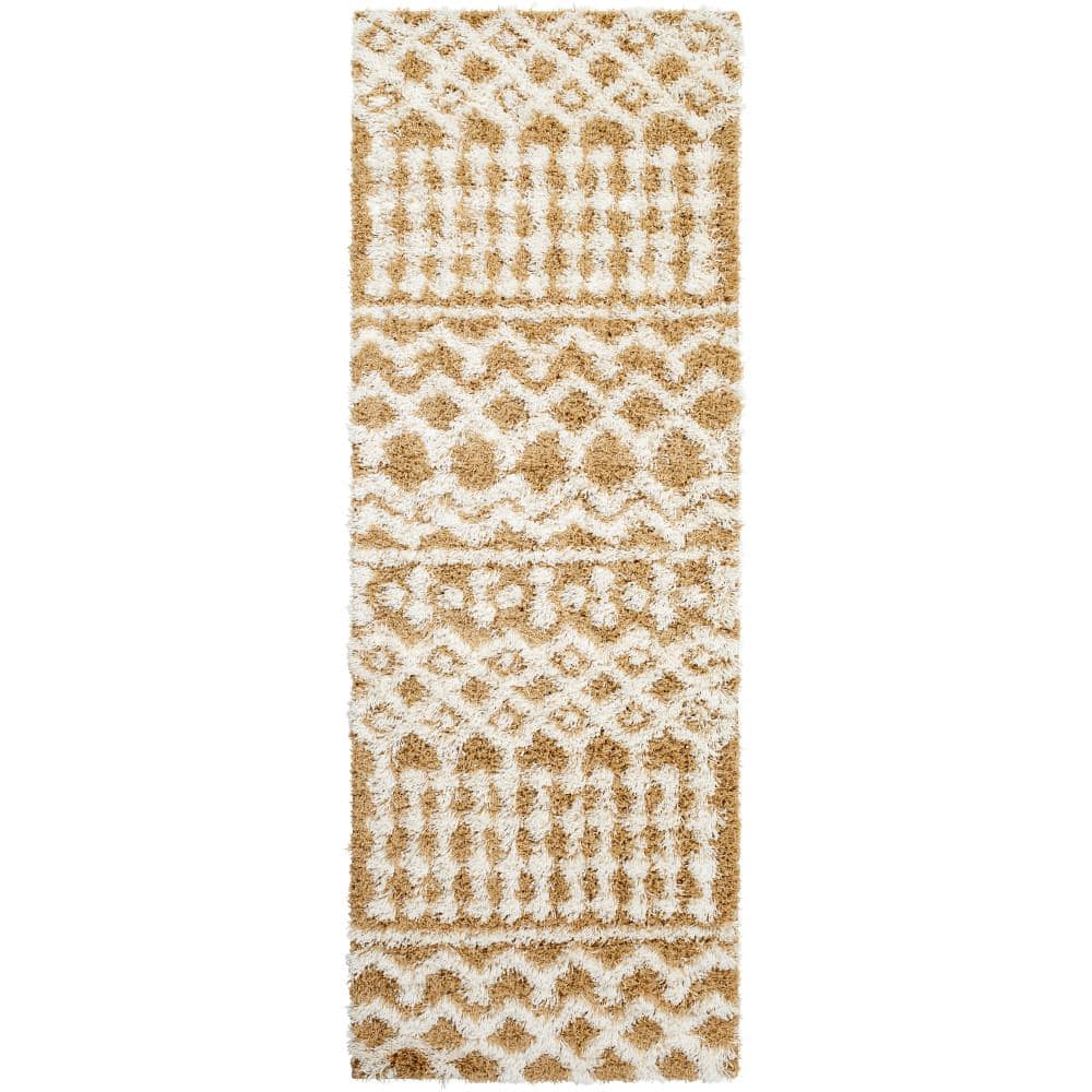 Livabliss Briar Gold Sand Bohemian 3 ft. x 7 ft. Indoor Runner Area Rug S00161063868 The Home