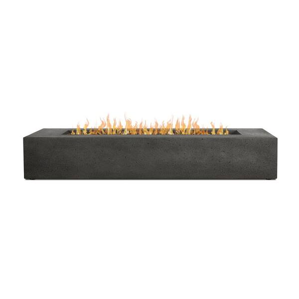 Home Square 2-Piece Set with Propane Fire Table with Conversion Kit & Fire Glass - 2446051-PKG