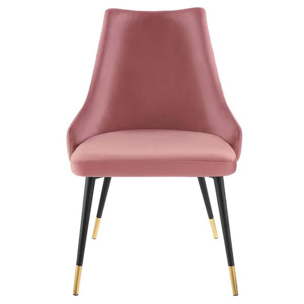 MODWAY Adorn Dusty Rose Tufted Performance Velvet Dining Side Chair