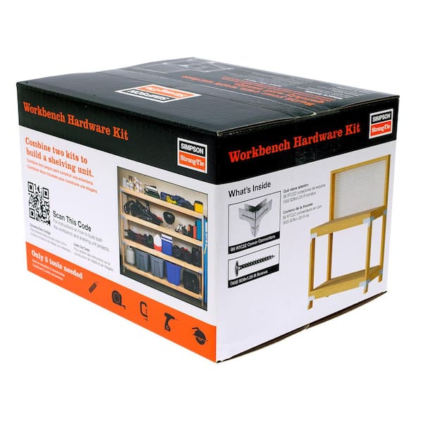 その他 EBCO STORAWAY WORK STATION BRACKET KIT Simpson Strong-Tie WBSK Workbench and Shelving Hardware Kit