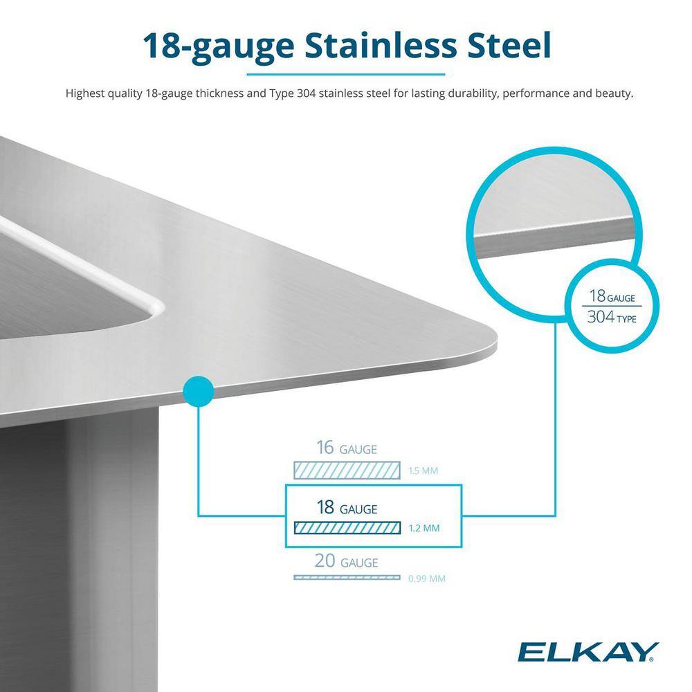 25" Satin Stainless Steel Single Bowl Drop-In Kitchen Sink