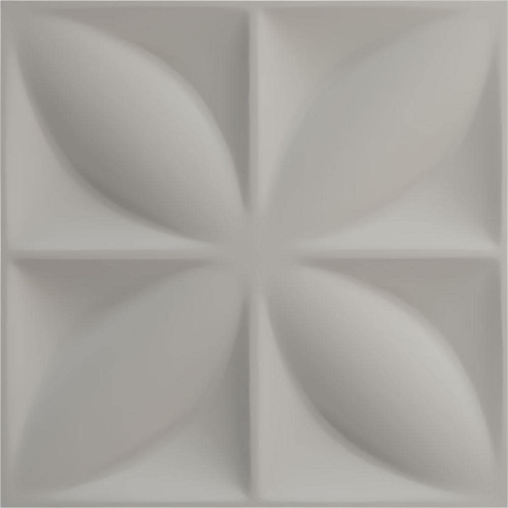 Helene White Textured 3D PVC Wall Panel 11 7/8" x 11 7/8"