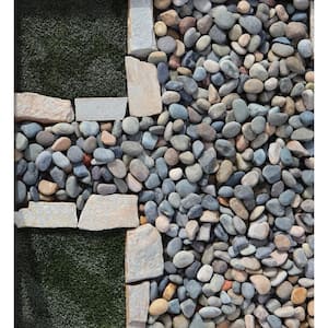 0.50 cu. ft. 40 lbs. 1 in. to 3 in. Medium Mixed Mexican Beach Pebble