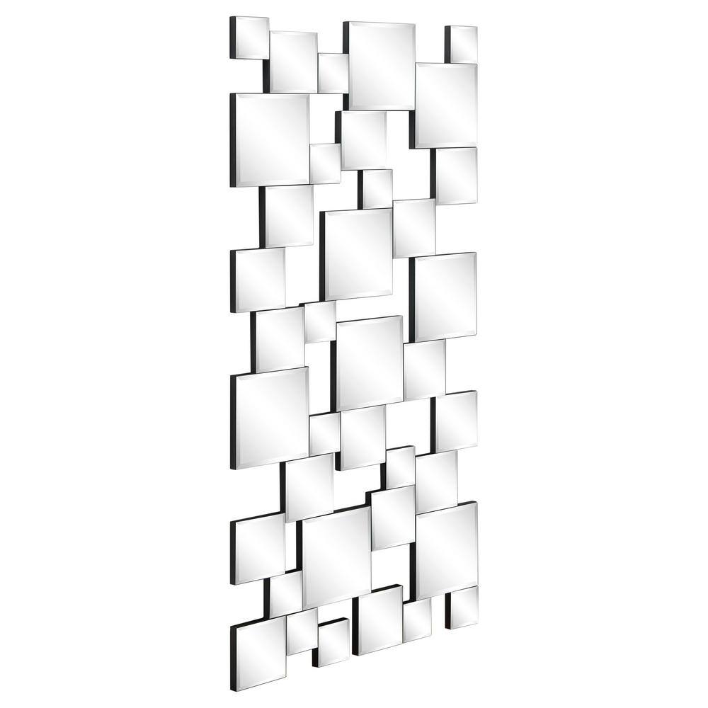 Elegant Frameless Rectangular Full Length Wall Mirror, 24" x 48"