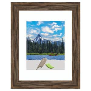 Regis Barnwood Mocha Narrow Wood Picture Frame Opening Size 11 x 14 in. (Matted To 8 x 10 in.)