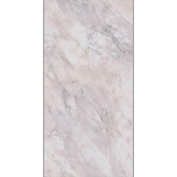 Sand Hills Marble 12 MIL x 12 in. W x 24 in. L Click Lock Polished Waterproof Vinyl Tile Flooring (20 sq. ft./Case)