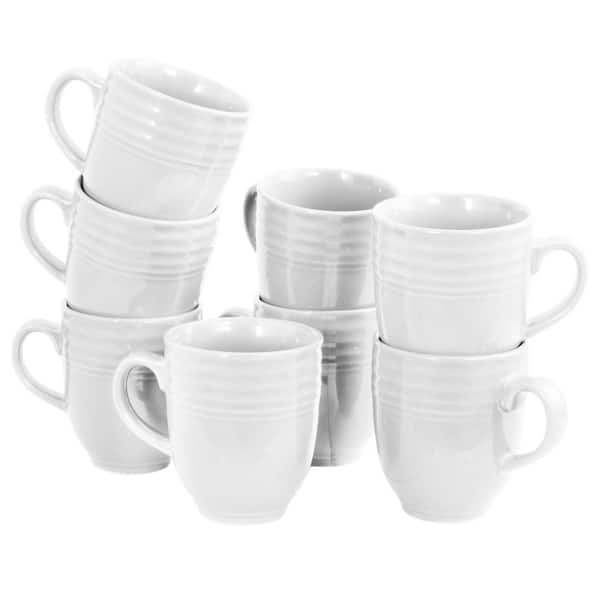 Set of 6, Vintage White Milk Glass Coffee Mugs – The Cupboard Shop NJ