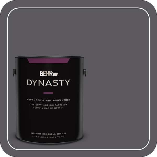 BEHR DYNASTY 1 gal. #MQ5-02 Dark Shadows One-Coat Hide Eggshell Enamel Interior Stain-Blocking Paint & Primer