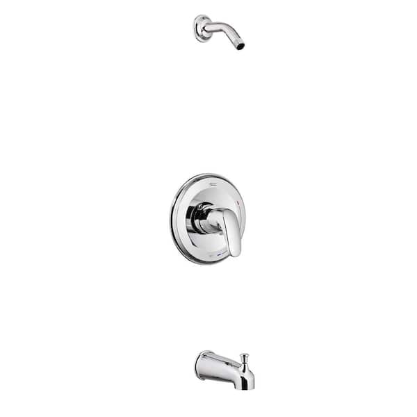 American Standard Colony Pro 1-Handle 1-Spray Tub and Shower Faucet Trim Kit in Polished Chrome (Valve Not Included)
