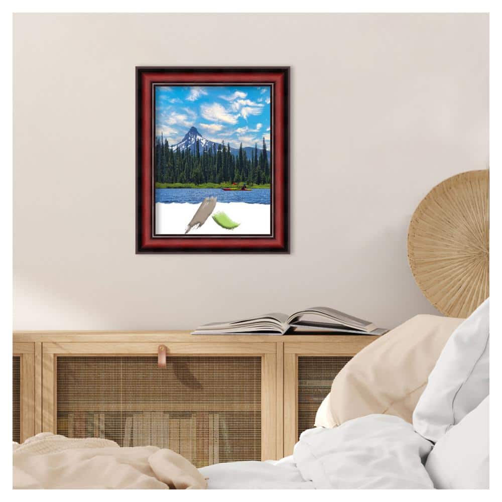 Rubino Cherry Scoop 11x14 Wood Wall Picture Frame