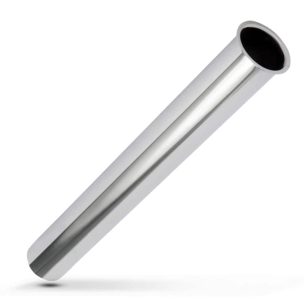 1-1/2 in. x 12 in. 22-Gauge Brass Flanged Sink Tailpiece for Tubular Drain Applications Chrome Plated price history on PriceWatchPro