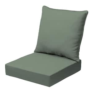 earthFIBER Outdoor Deep Seat Set 24 in. x 24 in., Sage Green Texture