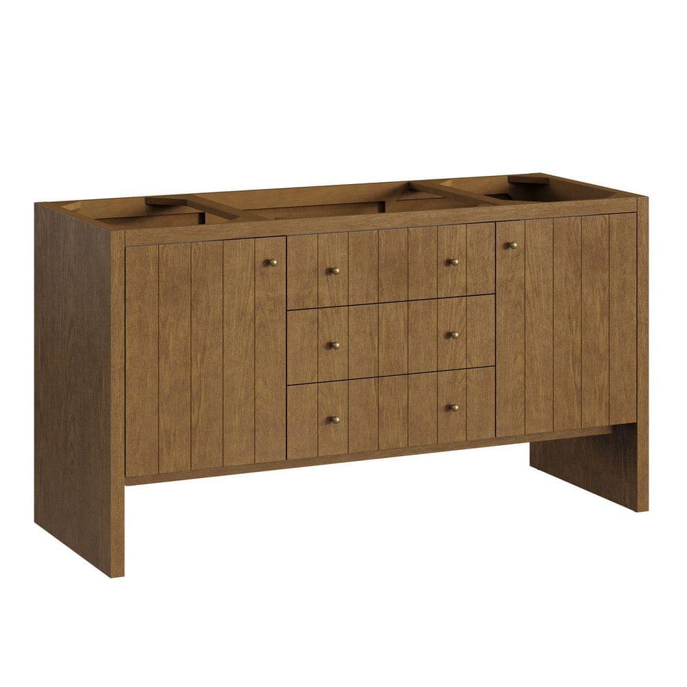 Hudson 59.9 in. W x 23.1 in. D x 33.0 in. H Single Bath Vanity Cabinet Without Top in Honey Oak price history on PriceWatchPro