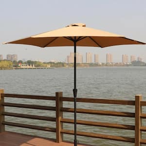 9 ft. Patio Market Umbrella With Carry Bag, Taupe