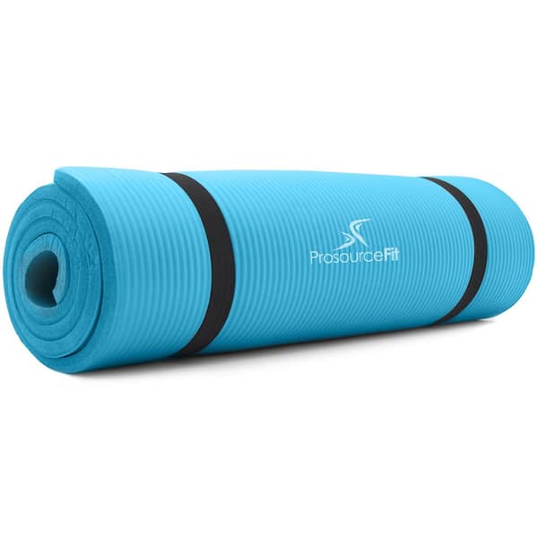 Extra Thick Yoga Mat Collection - Non Slip Comfort Foam, Durable Exercise  Mat For Fitness, Pilates and Workout With Carrying Strap By Wakeman Fitness  BLUE