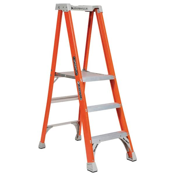 Reviews for Louisville Ladder 3 ft. Fiberglass Pinnacle Platform Ladder ...