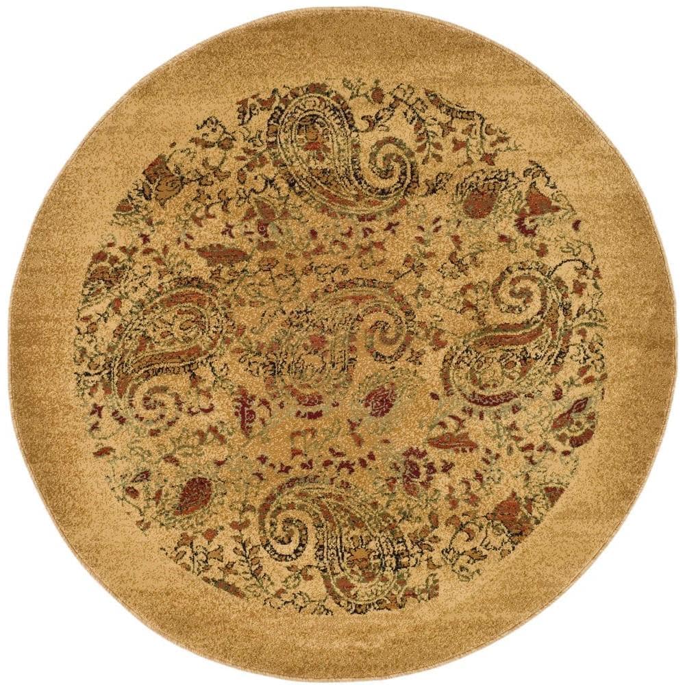 Lyndhurst Beige/Multi 7 ft. x 7 ft. Round Border Area Rug price history on PriceWatchPro