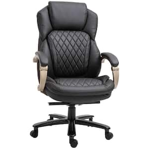 Brown Nylon Adjustable Height Executive Chair with Arms