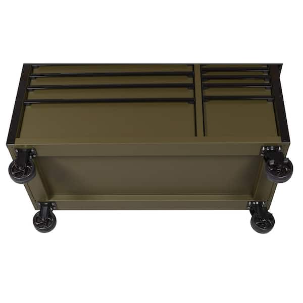 ハイゴケ　10トレー Husky Limited Edition 52 in. x 24.5 in. D 10-Drawer Army