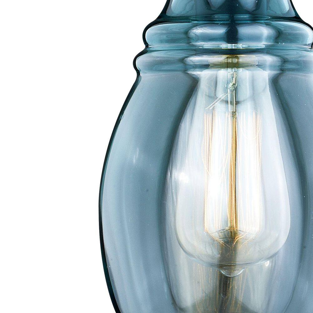 Millie Mini Jar Pendant in Oil Rubbed Bronze with Glass Shade