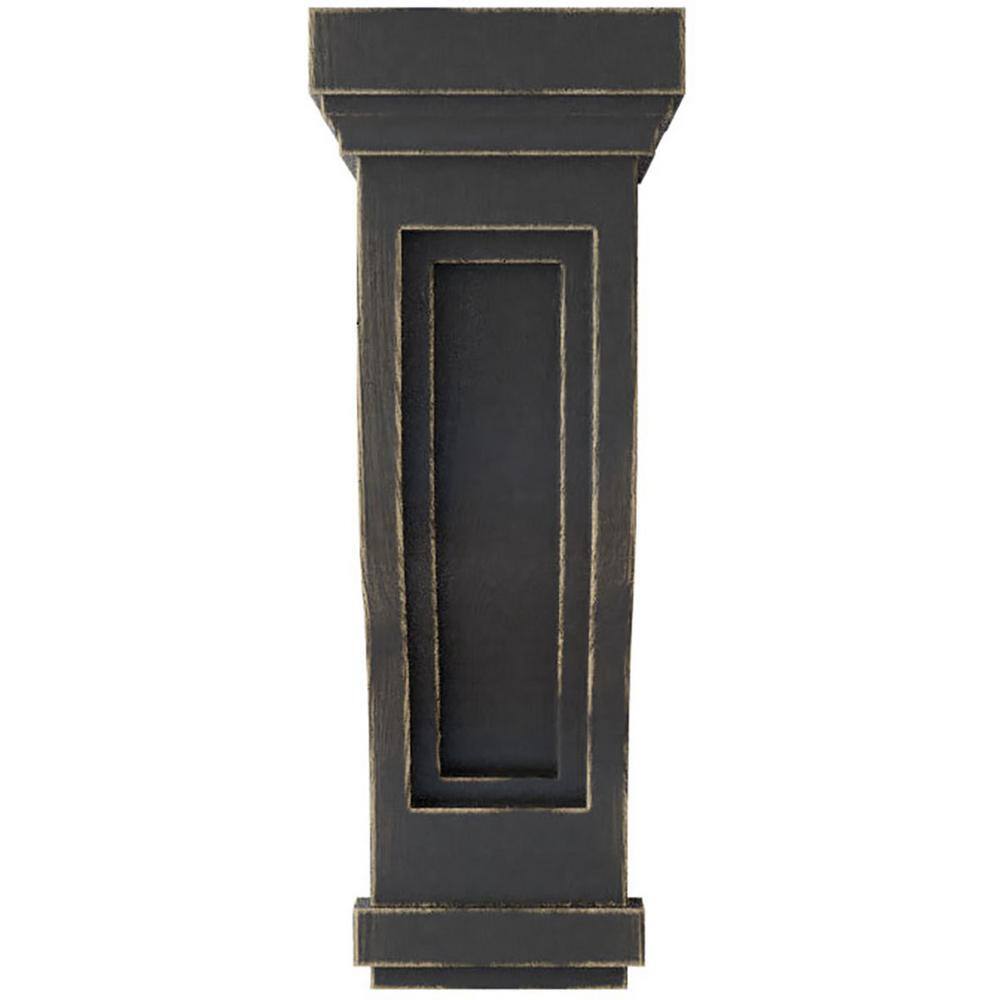 Black Rubberwood Vintage Architectural Corbel 14"