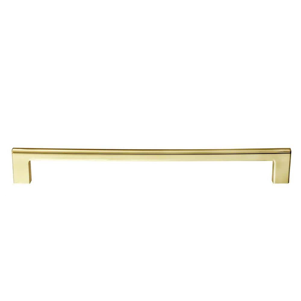 Vail 10-inch Polished Gold Rectangular Bar Pull