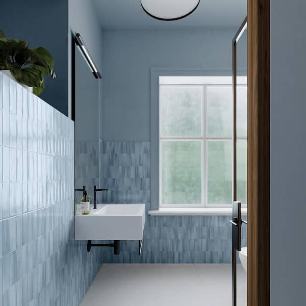Spanish Allure Porcelain 12 in. x 24 in. x 9mm Wall Tile Sky-Sample