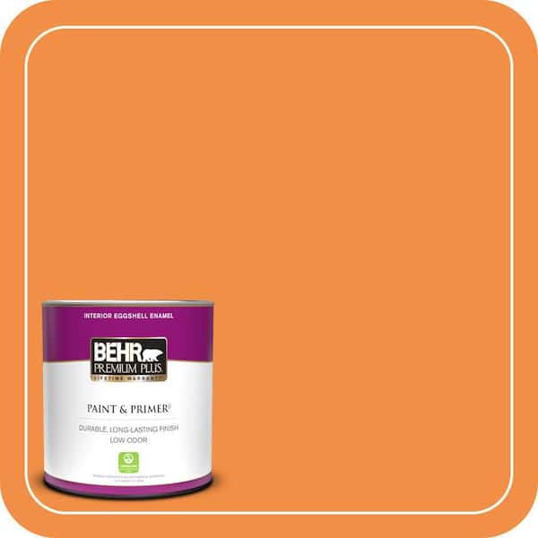 BEHR PREMIUM PLUS 1 qt. #260B-7 Bird of Paradise Eggshell Enamel Low Odor Interior Paint & Primer