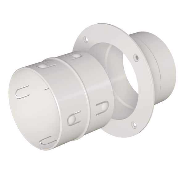 4 in. x 4.5 in. Plastic Dryer Duct connector