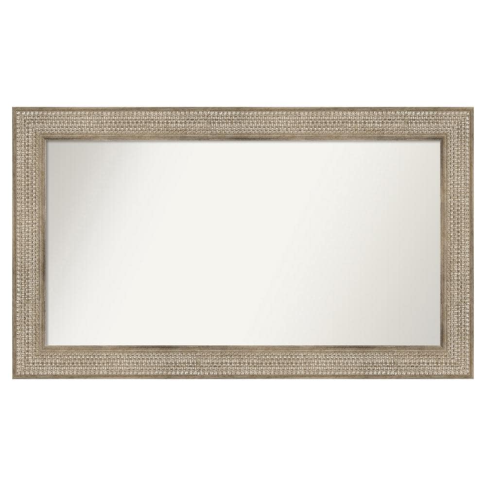Trellis Silver 44 in. x 26 in. Custom Non-Beveled Wood Framed Bathroom Vanity Wall Mirror price history on PriceWatchPro