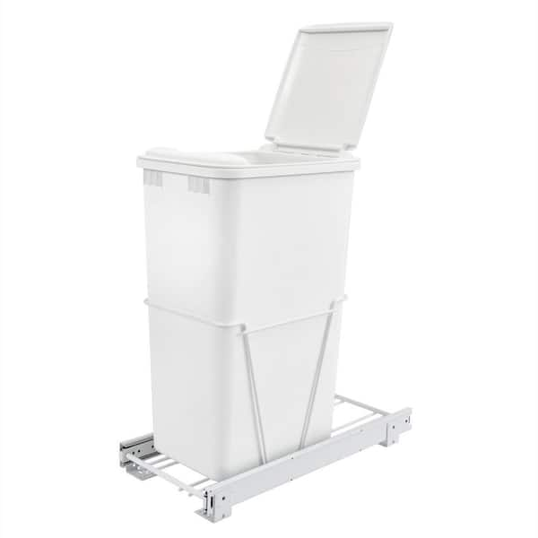 White Pop-Up Trash Bin 15in x 22in