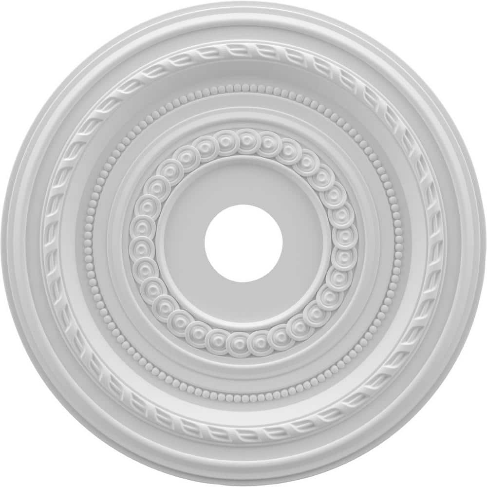 22 OD x 3 1/2 ID x 1 P Cole Thermoformed PVC Ceiling Medallion (Fits Canopies up to 6 )