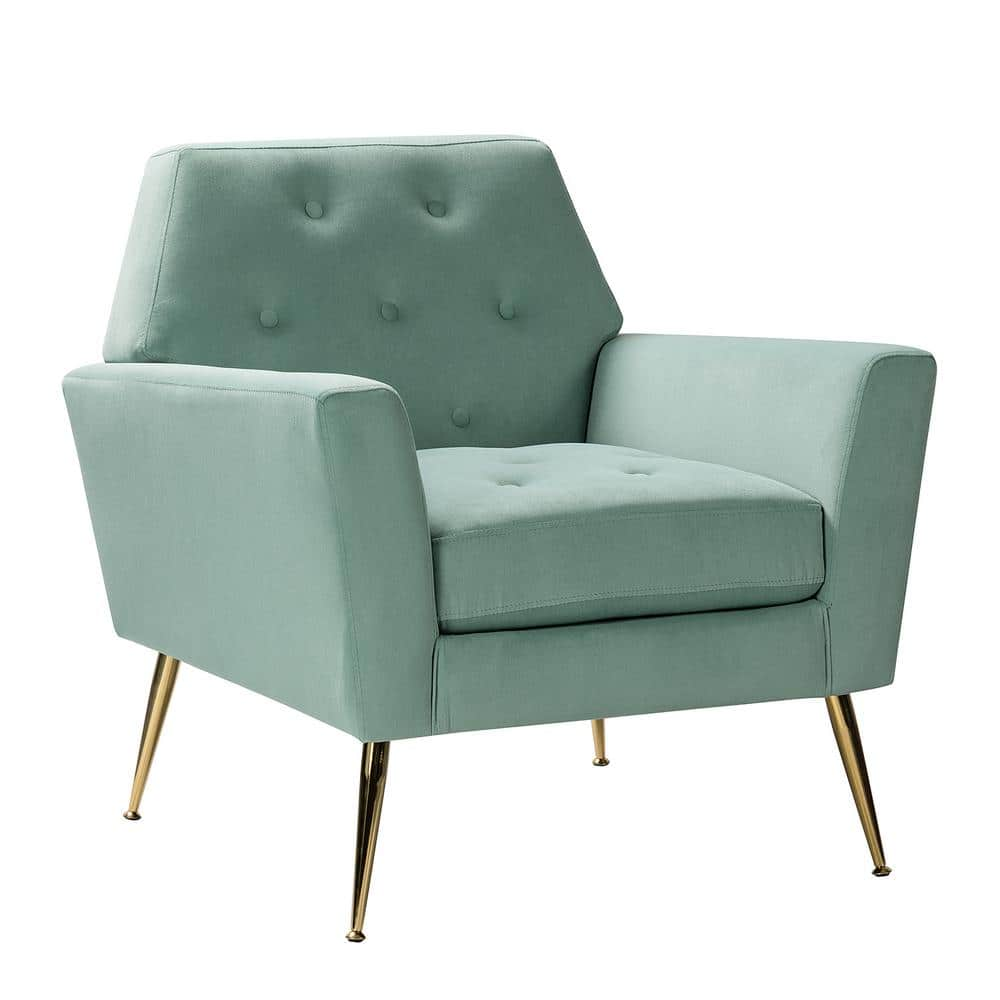 duck egg blue armchair next