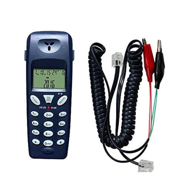 EKIEUDL Landline Test Phone Line Set Dedicated Telecom Telephone Line Tester with Alligator Clip Smart Lightweight Design