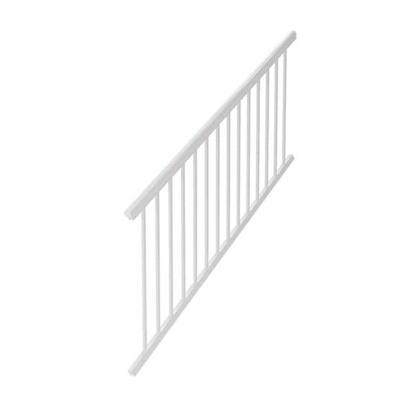 6ft. Aluminum Deck Railing Stairs Panel in White
