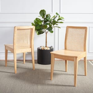 Benicio Natural 18.46 in. Wood Dining Chair (Set of 2)