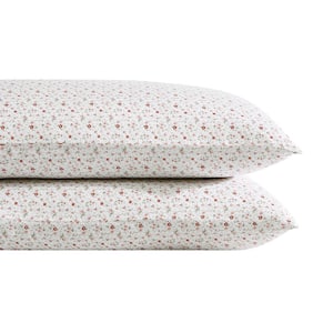 Evie 2-Piece Pink Cotton Standard Pillowcase Pair
