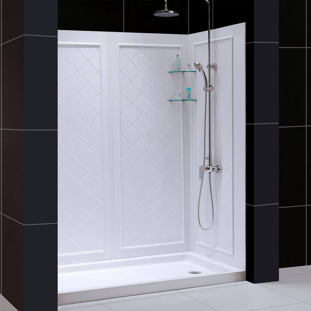 Infinity-Z Oil Rubbed Bronze 60" x 36" Clear Glass Shower Enclosure