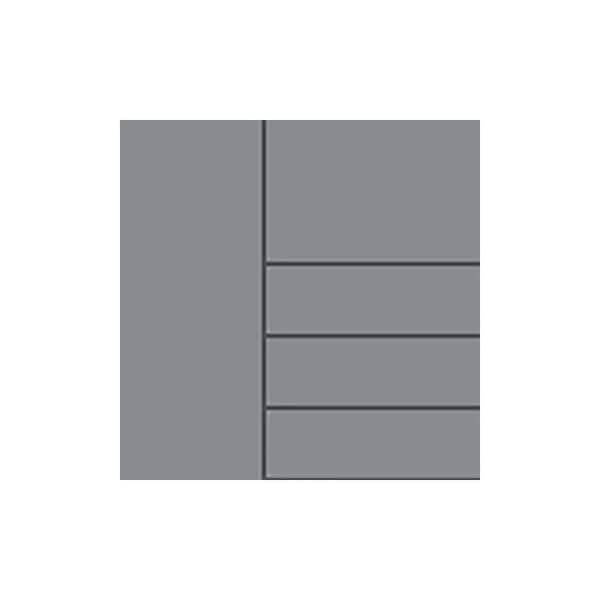 Tampa 7.25 in. W x 0.625 in. D x 7.25 in. H in Lighthouse Gray Matte Cabinet Door Sample
