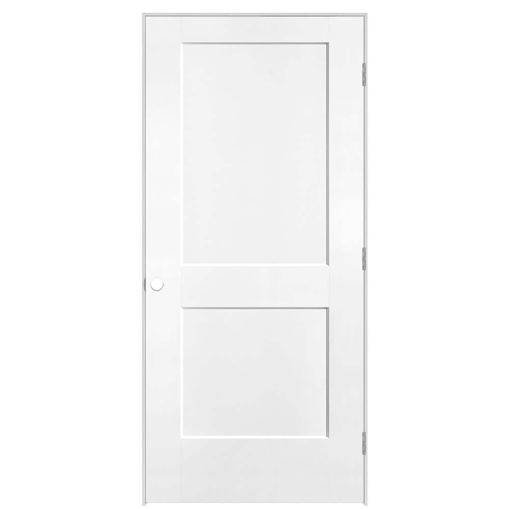 36 in. x 80 in. 2-Panel Logan Left-Hand Hollow Core Ultra Pure White Molded Composite Single Prehung Interior Door price history on PriceWatchPro