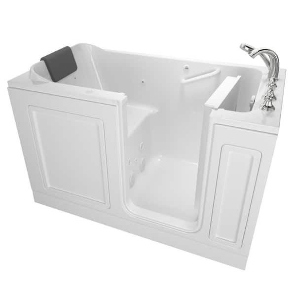 American Standard Acrylic Luxury 60 in. Right Hand Walk-In Whirlpool Bathtub in White