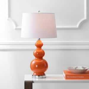Bowen 27.5 in. Coral Ceramic Table Lamp