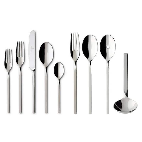 New Wave 64-Piece Stainless Steel Flatware (Service for 12)