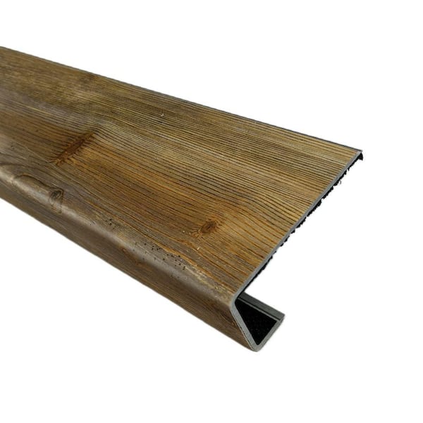 Hydrostop Vintage Cabin 0.2 in. T x 4.5 in. W x 46 in. L Stair Nose Molding