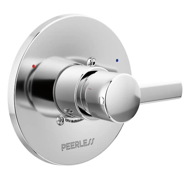 Peerless Precept 1-Handle Wall Mount Valve Trim Kit in Chrome (Valve Not Included)